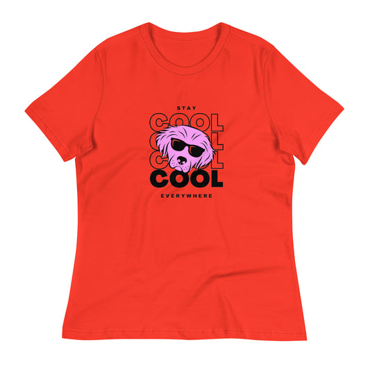 COOL DOG - T-shirt  pour Femme